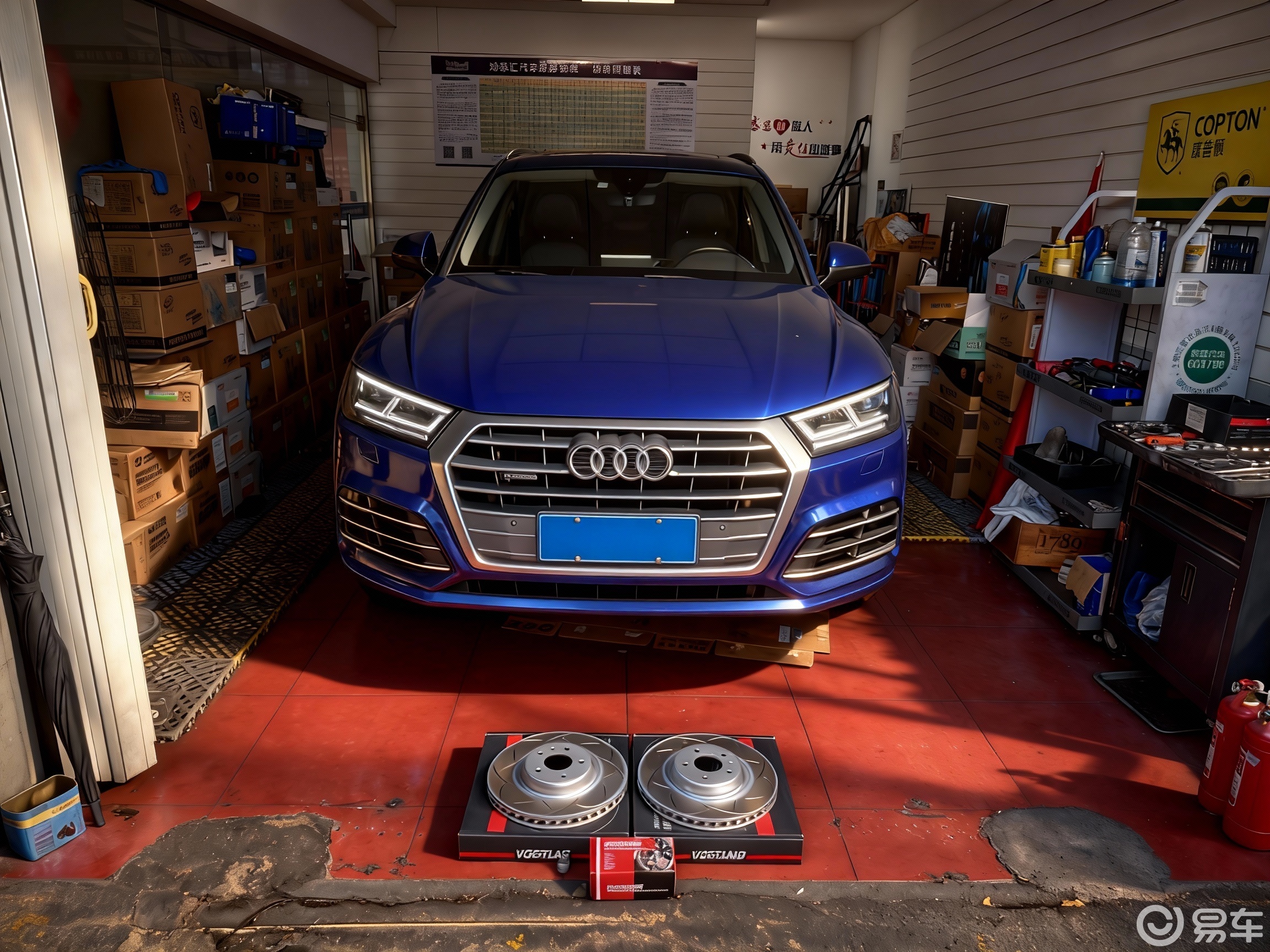 奥迪Q5L刹车盘 曲线盘 外观炫酷，呈现运动艺术美感