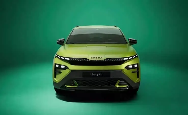 续航里程为547km 斯柯达Elroq vRS官图发布 采用专属绿色车漆