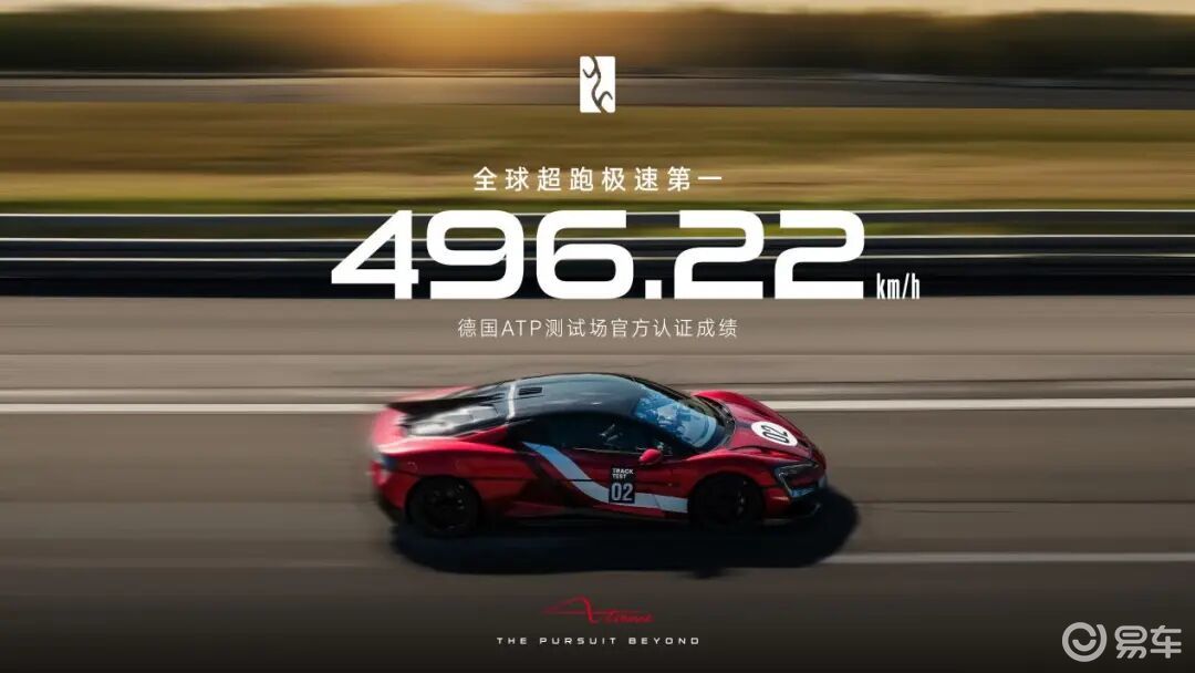 中国超跑震撼全球！仰望U9X以496km/h登顶世界之巅